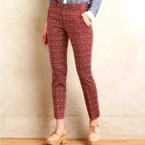 NWOT Anthropologie Cartonnier Geo Print Pants